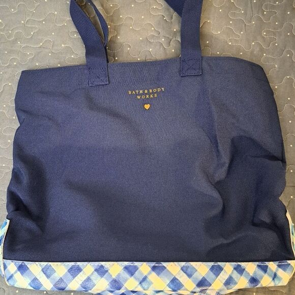 Bath & Body Works Gingham tote bag - Picture 1 of 3